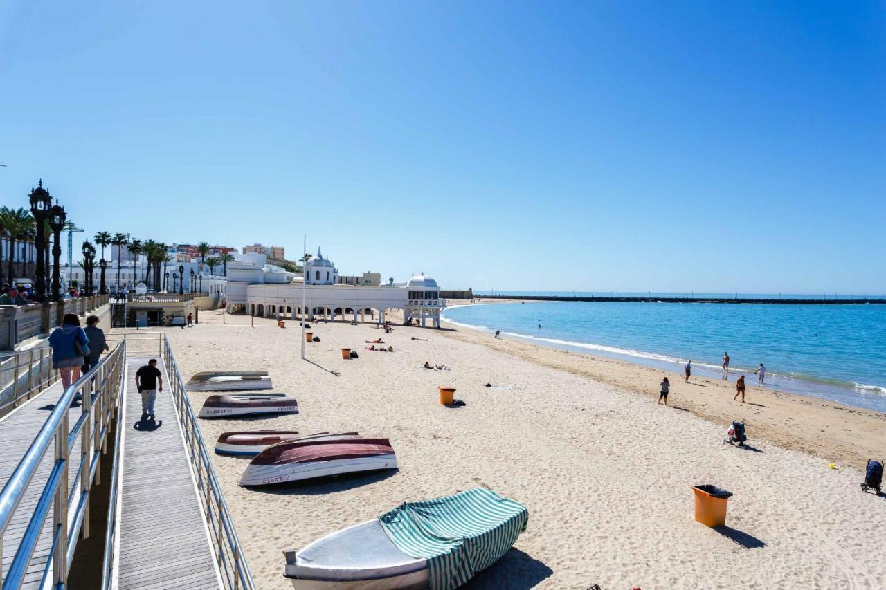 Apartamento Serafin De La Caleta Cadiz Bagian luar foto